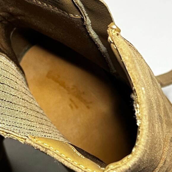 Universal Thread Women's Western Boots Tan Brown Faux Suede Leather Size 8.5 - Picture 9 of 16